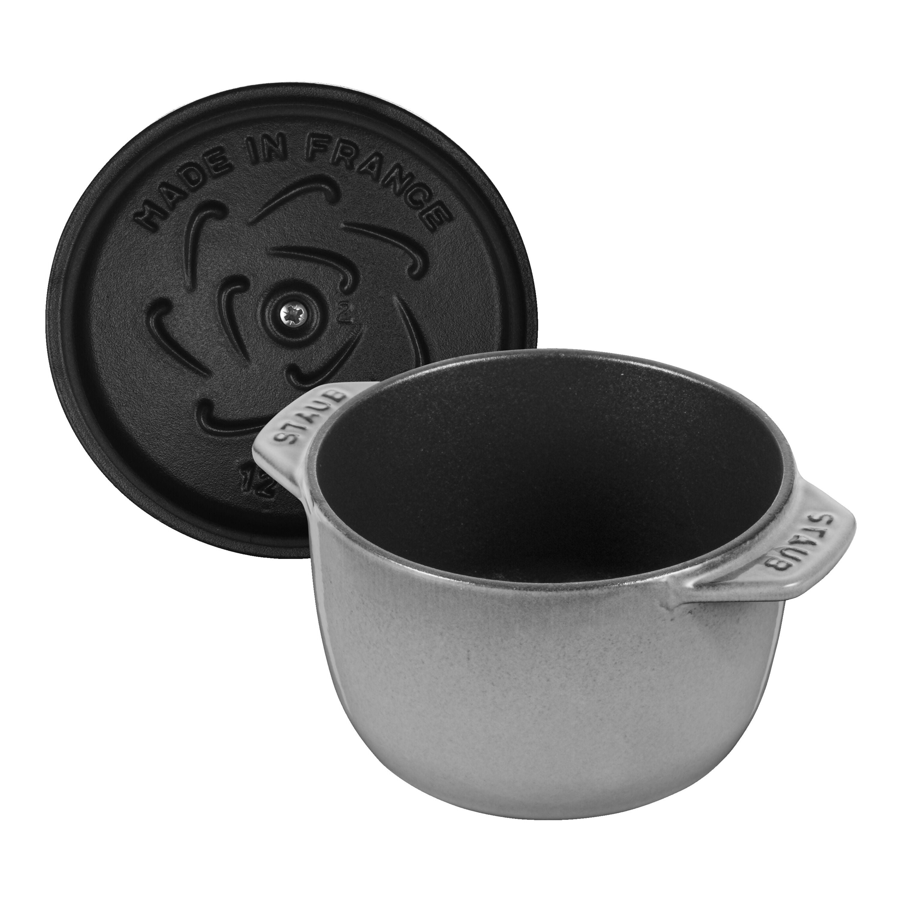 STAUB La Cocotte 725 mL Cast Iron Round Rice Cocotte, Graphite-Grey-3