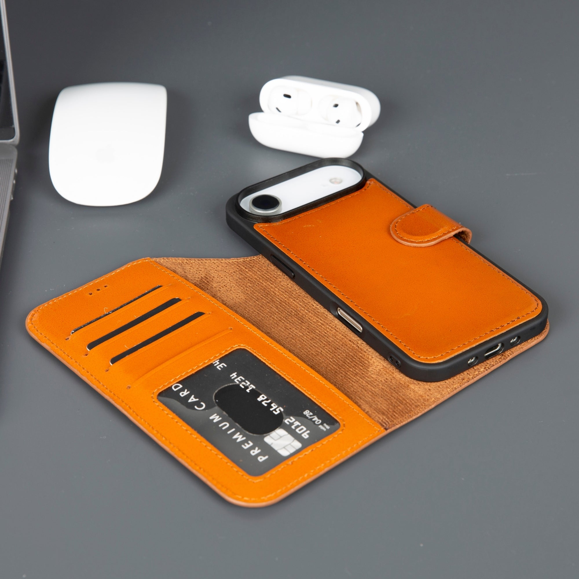 Casper iPhone 17 Air Leather Wallet Case – MagSafe Compatible-6