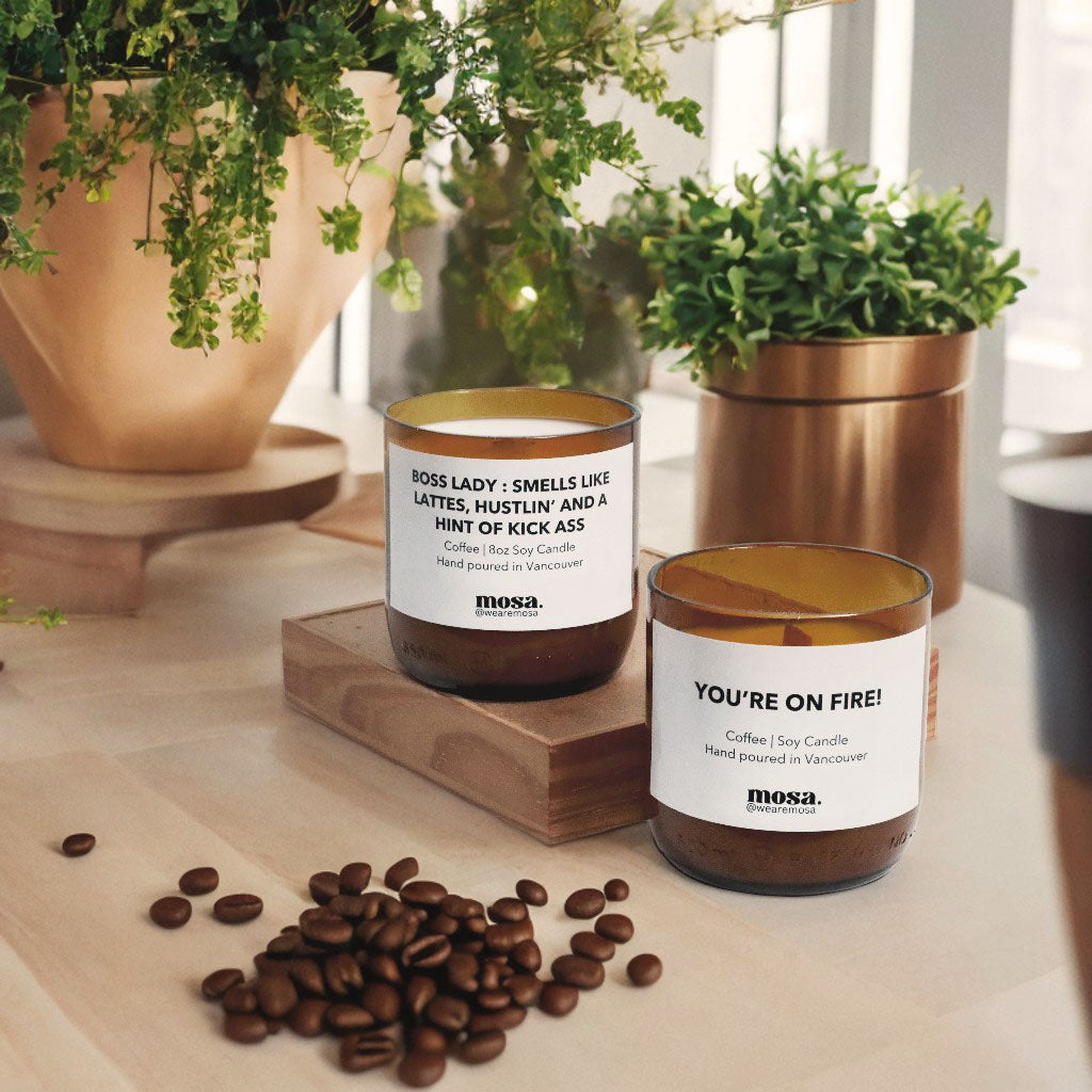 Coffee Scented Soy Candle-2