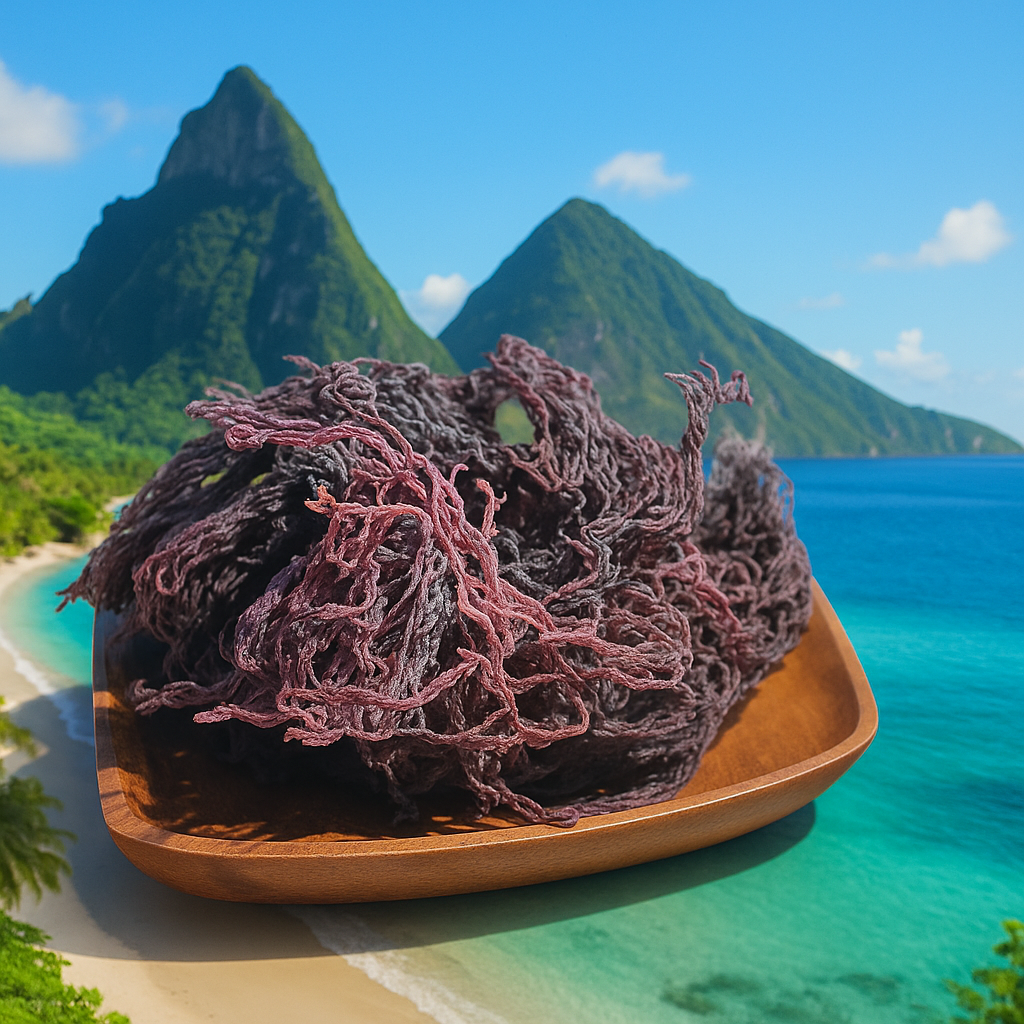 St. Lucian Purple Sea Moss Wholesale | Dried Bulk Seamoss