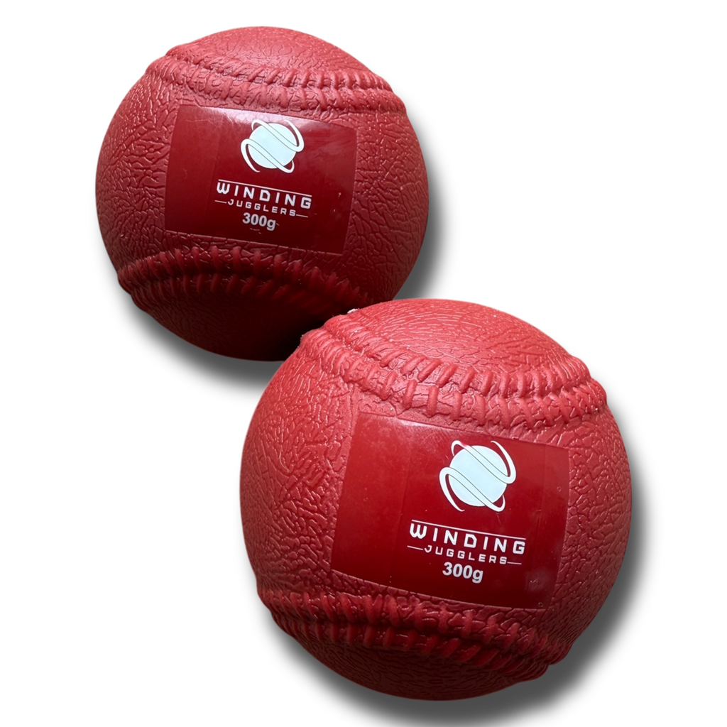 Pack of 4 Heavy Juggling Balls 300g. Winding Jugglers. Red Training Balls (7.5 cm)-3