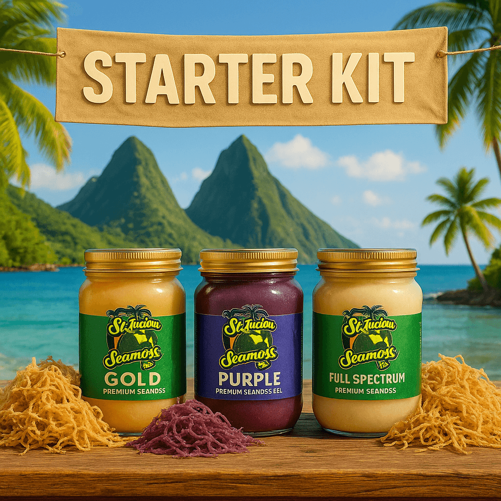 Seamoss Business Starter Package - 10lbs Gold, 5lbs Purple, 5lbs Full Spectrum
