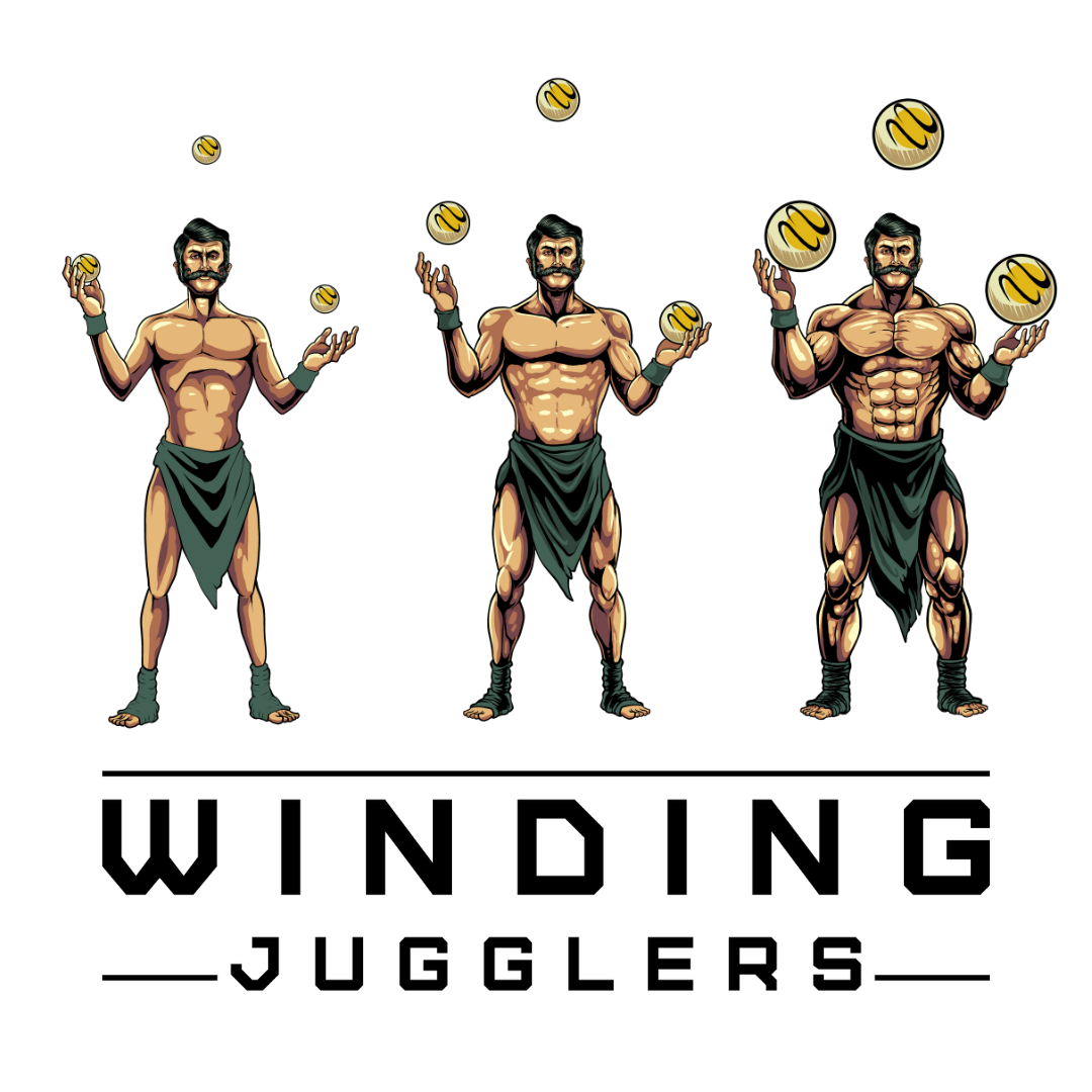 Pack of 4 Heavy Juggling Balls 300g. Winding Jugglers. Red Training Balls (7.5 cm)-1